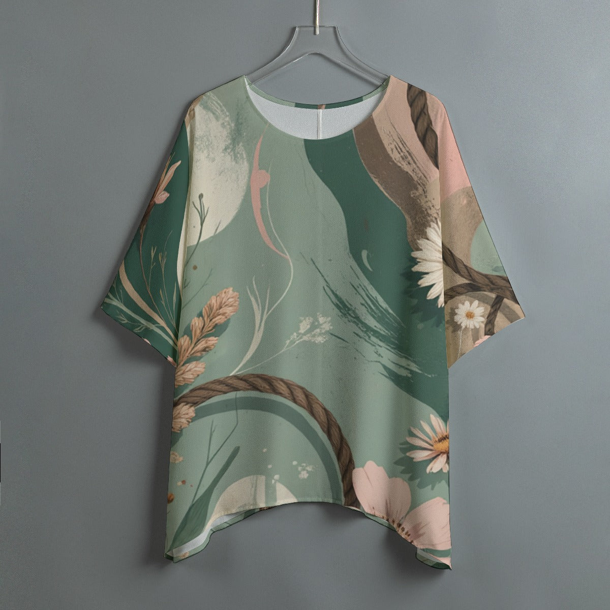 All-Over Print Women's Bat Sleeve Shirt