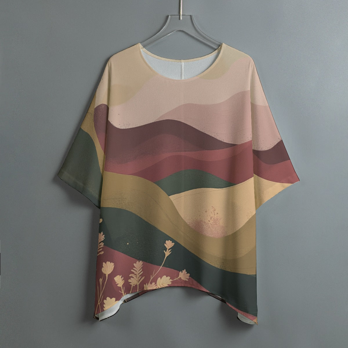 All-Over Print Women's Bat Sleeve Shirt