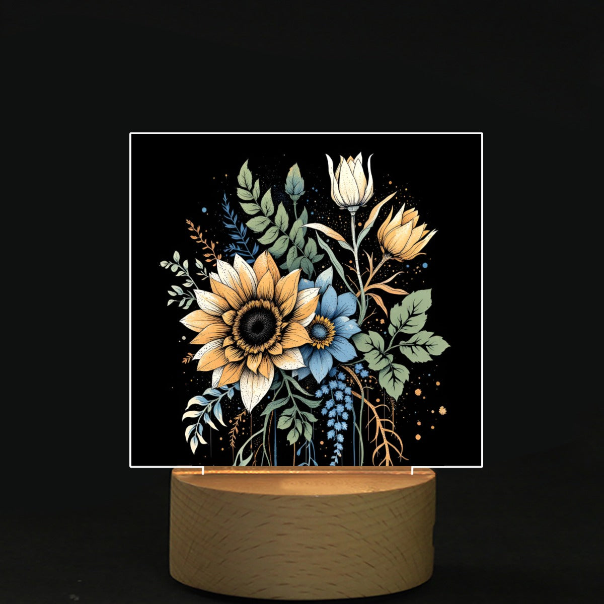 Square Shape Acrylic board with Light