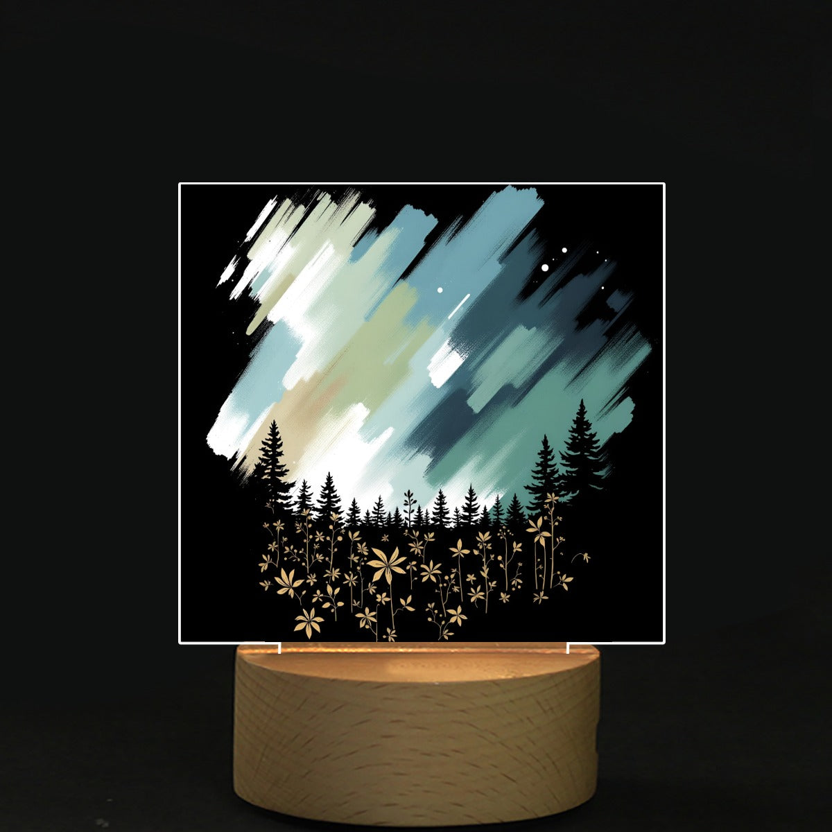 Square Shape Acrylic board with Light