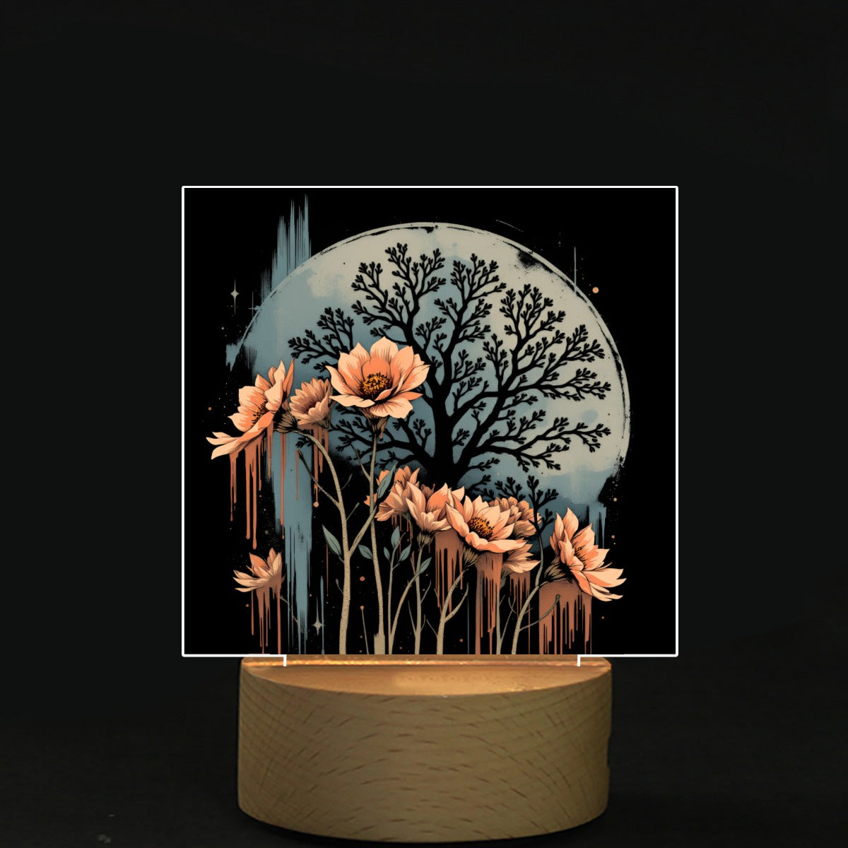 Square Shape Acrylic board with Light