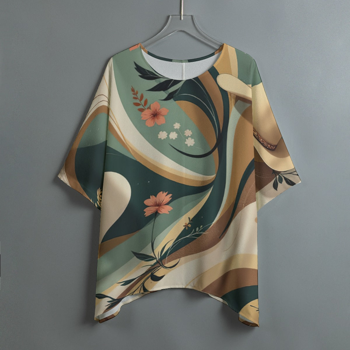 All-Over Print Women's Bat Sleeve Shirt