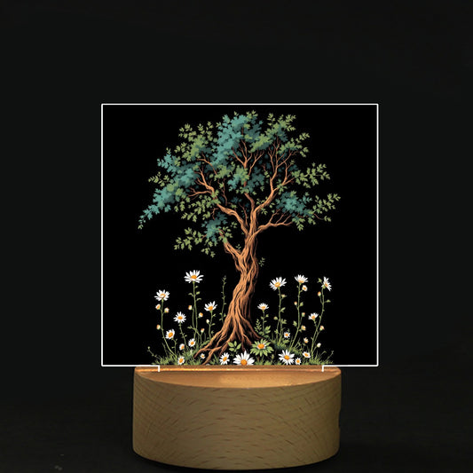 Square Shape Acrylic board with Light